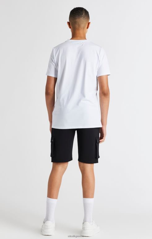 SikSilk μαύρο φορτίο κοντό αγόρια ενδύματα 48N8Z315