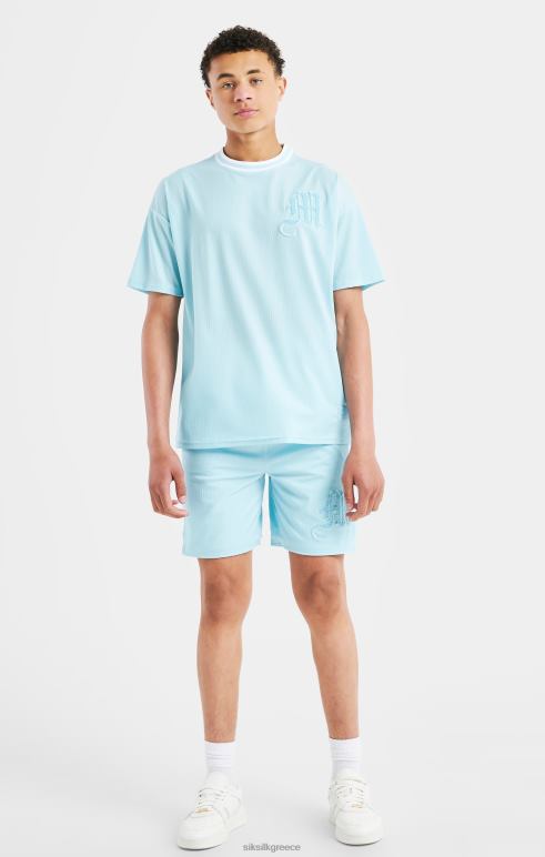 SikSilk x Messi logo φαρδιά σορτς - μπλε αγόρια ενδύματα 48N8Z313