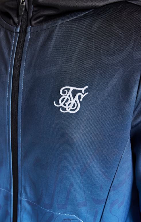 SikSilk μπλε fade φερμουάρ μέσω hoodie αγόρια ενδύματα 48N8Z293