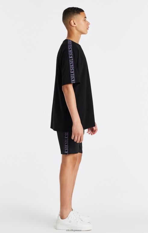 SikSilk μαύρο μπλουζάκι με ταινία αγόρια ενδύματα 48N8Z285