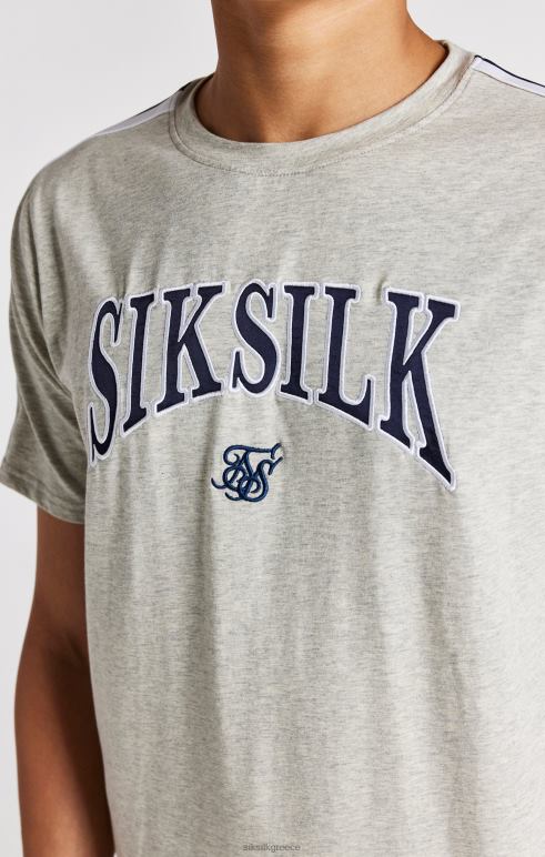 SikSilk μπλουζάκι γκρι marl varsity αγόρια ενδύματα 48N8Z283