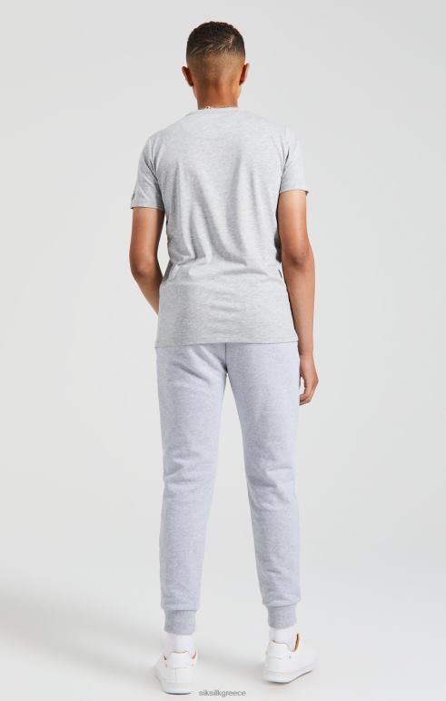 SikSilk x μπλουζάκι γυμναστικής με γκρι μάρλα αγόρια ενδύματα 48N8Z281