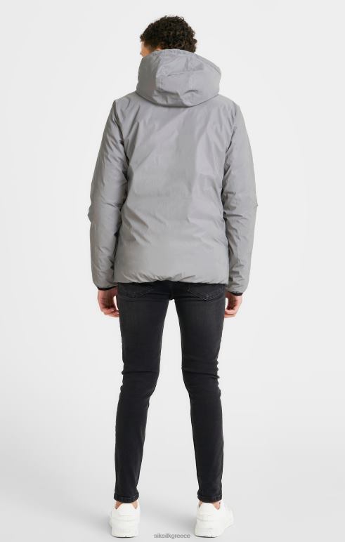 SikSilk γκρι αναστρέψιμο μπουφάν με φυσαλίδες αγόρια ενδύματα 48N8Z298