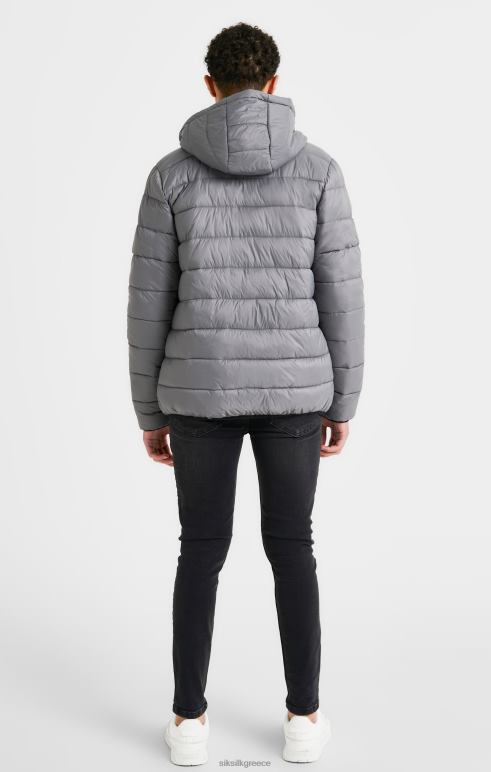 SikSilk γκρι αναστρέψιμο μπουφάν με φυσαλίδες αγόρια ενδύματα 48N8Z298