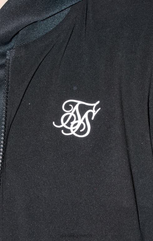 SikSilk μαύρο μεταλλικό λογότυπο bomber αγόρια ενδύματα 48N8Z301