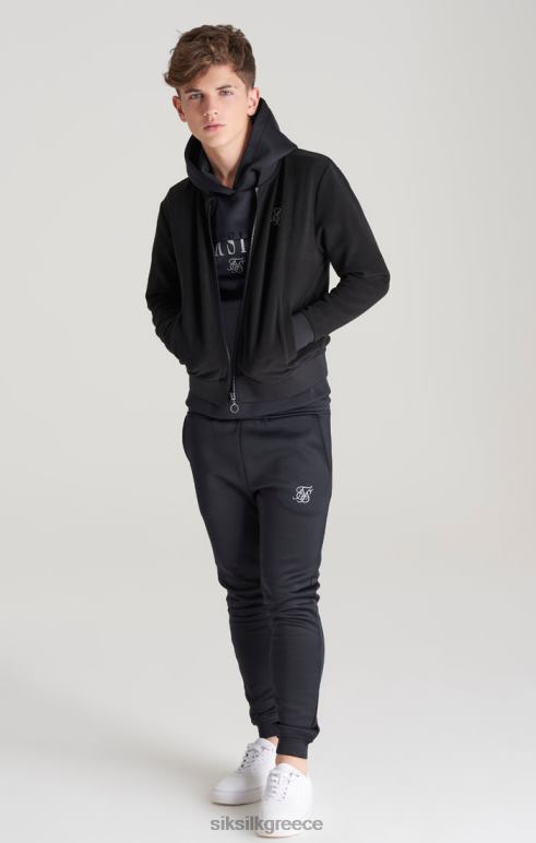 SikSilk μαύρο μεταλλικό λογότυπο bomber αγόρια ενδύματα 48N8Z301