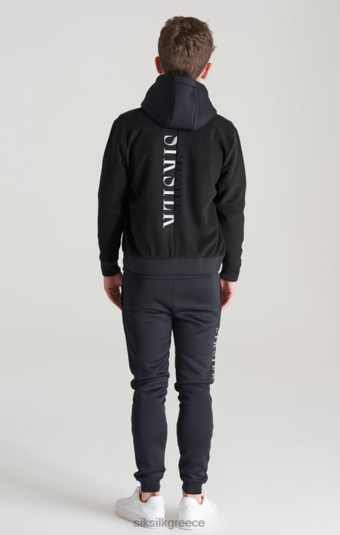 SikSilk μαύρο μεταλλικό λογότυπο bomber αγόρια ενδύματα 48N8Z301