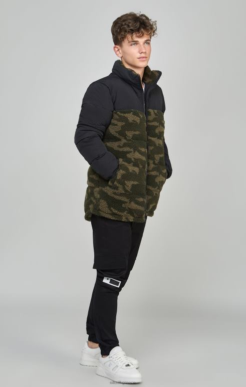 SikSilk τζάκετ camo borg αγόρια ενδύματα 48N8Z297