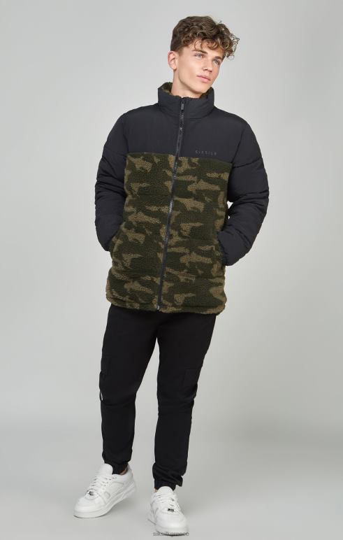 SikSilk τζάκετ camo borg αγόρια ενδύματα 48N8Z297