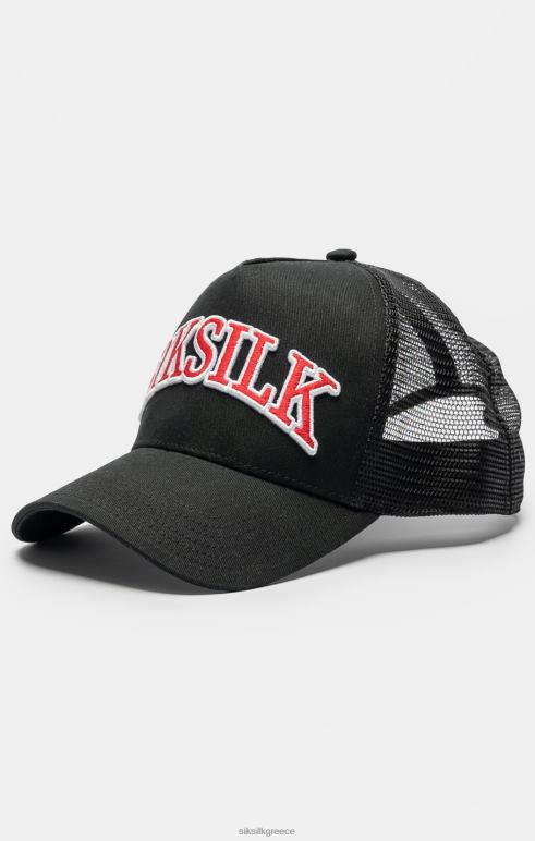 SikSilk καπέλο φορτηγατζή λογότυπο σκιάς μαύρου πλέγματος για άνδρες και γυναίκες αξεσουάρ 48N8Z225