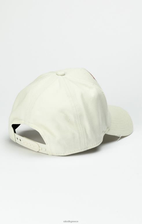 SikSilk καπάκι φορτηγατζή πανεπιστημίου εκρού για άνδρες και γυναίκες αξεσουάρ 48N8Z228