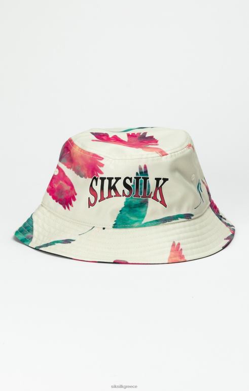 SikSilk μαύρο αναστρέψιμο εμπριμέ καπέλο για άνδρες και γυναίκες αξεσουάρ 48N8Z232