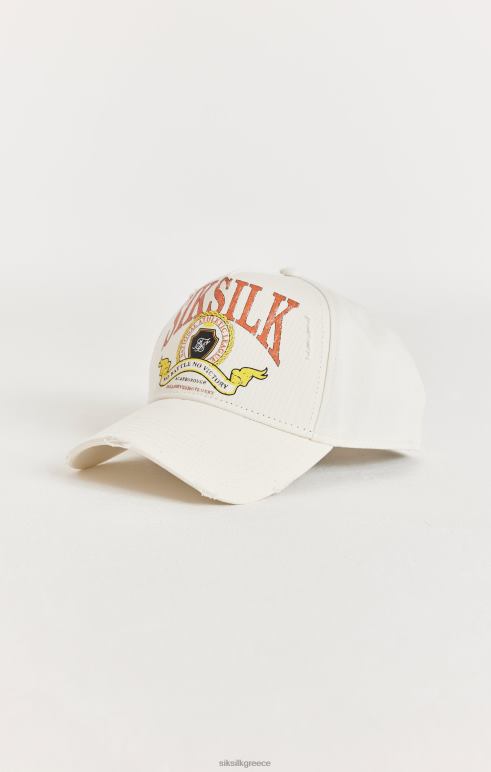 SikSilk εκρού ρετρό ταλαιπωρημένο καπάκι φορτηγατζή για άνδρες και γυναίκες αξεσουάρ 48N8Z240