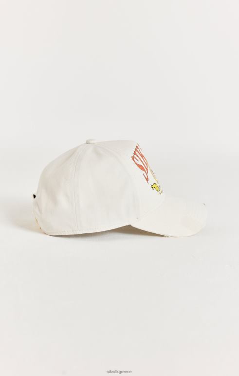 SikSilk εκρού ρετρό ταλαιπωρημένο καπάκι φορτηγατζή για άνδρες και γυναίκες αξεσουάρ 48N8Z240