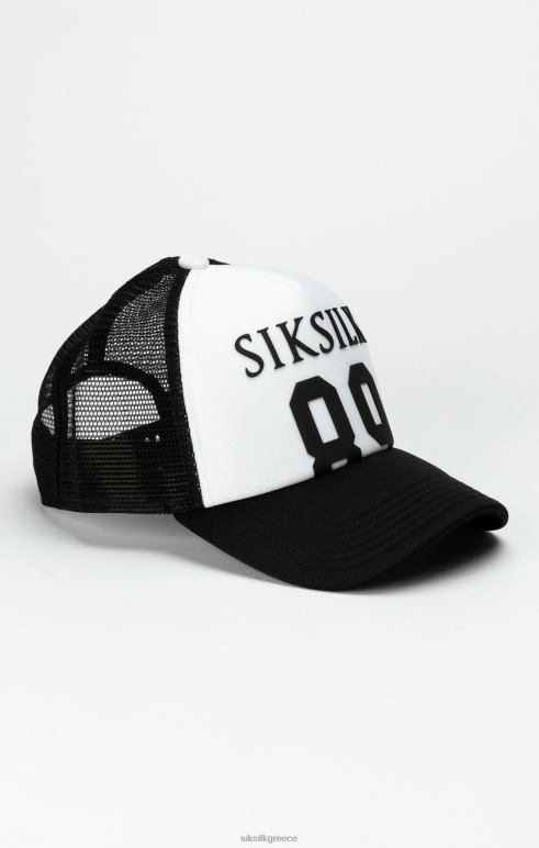 SikSilk μαύρο καπάκι φορτηγατζή με πλέγμα αφρού 89 για άνδρες και γυναίκες αξεσουάρ 48N8Z249