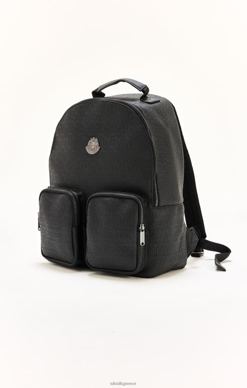 SikSilk x σακίδιο πλάτης messi black pu για άνδρες και γυναίκες τσάντα 48N8Z618
