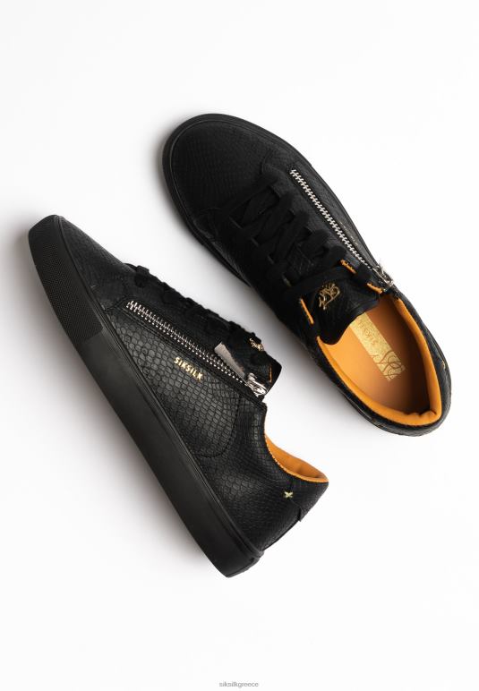 SikSilk μαύρο δέρμα φιδιού kirkie γυναίκες είδη υπόδησης 48N8Z277