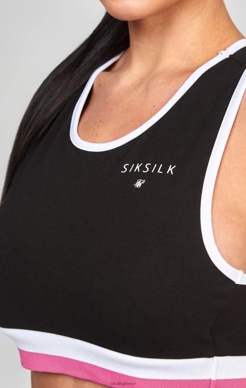 SikSilk μαύρο ρετρό μπραλέ γυναίκες ενδύματα 48N8Z205