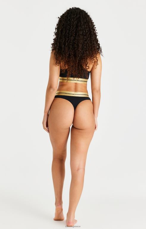 SikSilk μαύρο bralette racerback γυναίκες ενδύματα 48N8Z207