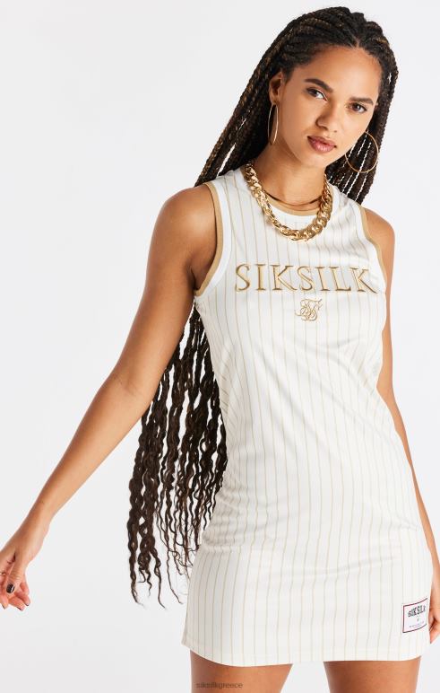 SikSilk πολυτελές φόρεμα μπάσκετ - εκρού & χρυσό γυναίκες ενδύματα 48N8Z150