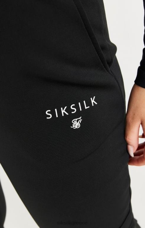 SikSilk μαύρο παντελόνι πίστας φορτίου γυναίκες ενδύματα 48N8Z184