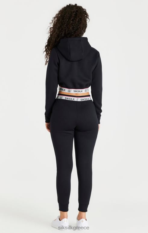 SikSilk μαύρο παντελόνι πίστας γυναίκες ενδύματα 48N8Z185