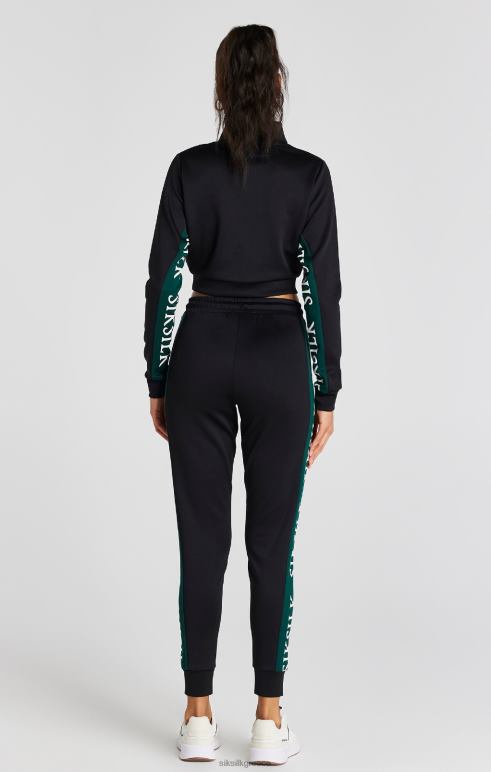 SikSilk μαύρο παντελόνι πίστας γυναίκες ενδύματα 48N8Z156