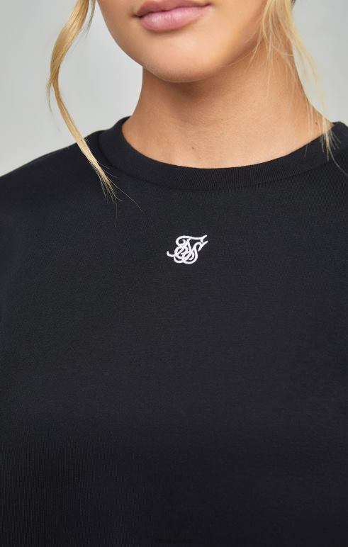 SikSilk μαύρο απαραίτητο φούτερ γυναίκες ενδύματα 48N8Z101
