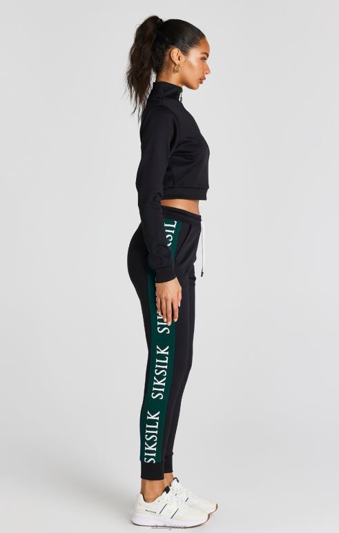 SikSilk μαύρη πίστα πάνω γυναίκες ενδύματα 48N8Z74