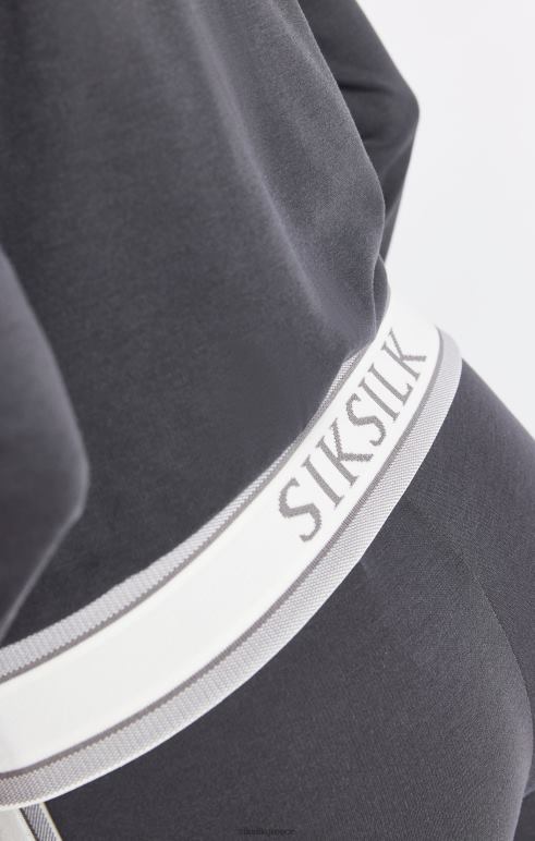 SikSilk γκρι φερμουάρ πίστα γυναίκες ενδύματα 48N8Z81