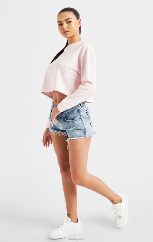 SikSilk ροζ φούτερ με υπογραφή γυναίκες ενδύματα 48N8Z83