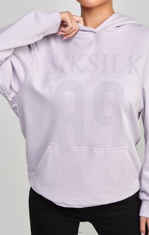 SikSilk μωβ υπερμεγέθη κουκούλα 89 γυναίκες ενδύματα 48N8Z115