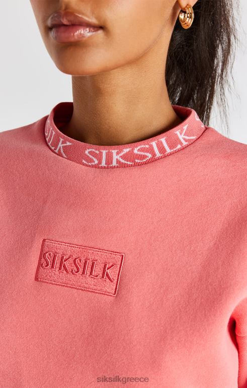 SikSilk φούτερ coral crew γυναίκες ενδύματα 48N8Z88