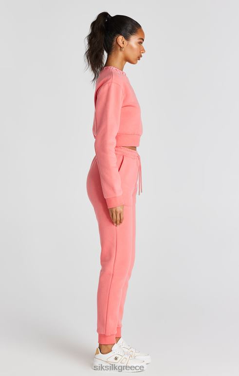 SikSilk φούτερ coral crew γυναίκες ενδύματα 48N8Z88