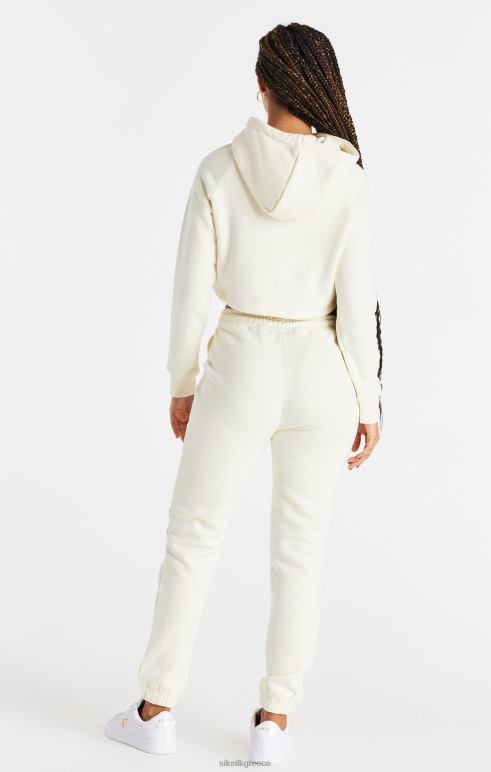 SikSilk εκρού cropped hoodie γυναίκες ενδύματα 48N8Z86