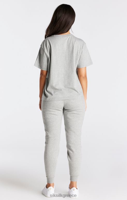 SikSilk γκρι μάργα απαραίτητο μπλουζάκι φίλου γυναίκες ενδύματα 48N8Z41