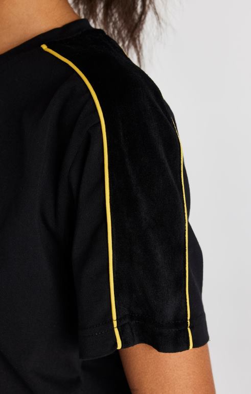 SikSilk μαύρο μπλουζάκι γυναίκες ενδύματα 48N8Z49