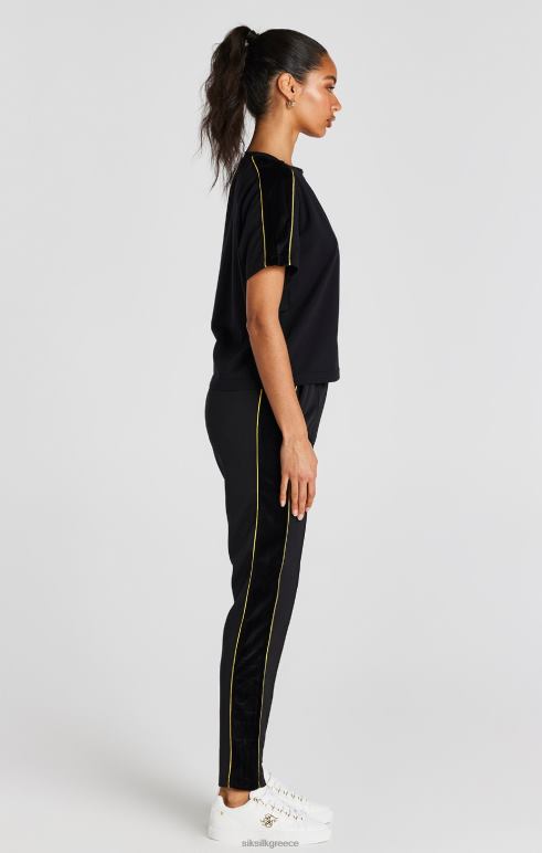 SikSilk μαύρο μπλουζάκι γυναίκες ενδύματα 48N8Z49