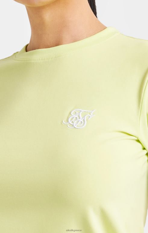 SikSilk T-shirt με κίτρινη ταινία γυναίκες ενδύματα 48N8Z59
