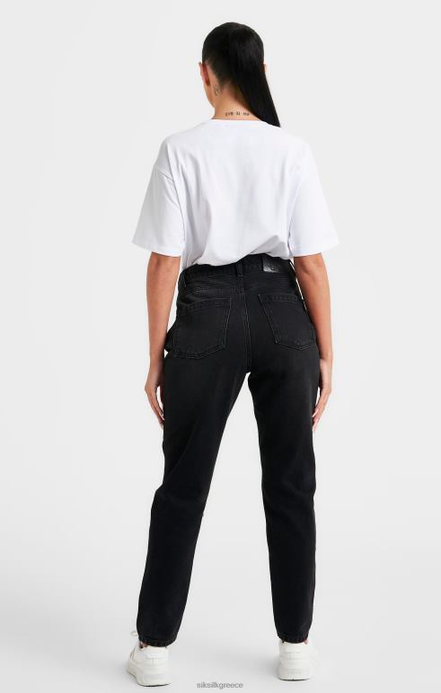 SikSilk λευκό κεντημένο μπλουζάκι boyfriend γυναίκες ενδύματα 48N8Z69