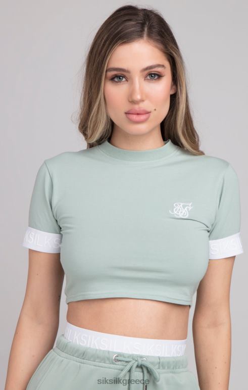 SikSilk μπλουζάκι πράσινο crop γυναίκες ενδύματα 48N8Z46