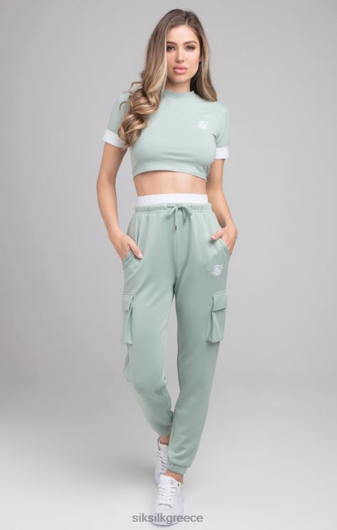 SikSilk μπλουζάκι πράσινο crop γυναίκες ενδύματα 48N8Z46