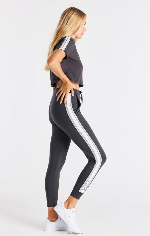 SikSilk γκρι crop t-shirt γυναίκες ενδύματα 48N8Z30