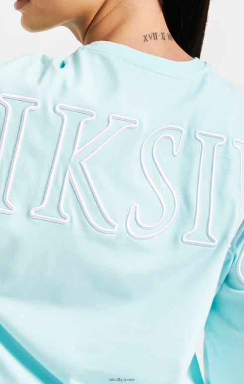 SikSilk crop t-shirt επώνυμα aqua γυναίκες ενδύματα 48N8Z60