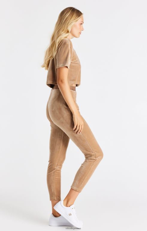 SikSilk χρυσό βελούδο cropped μπλουζάκι γυναίκες ενδύματα 48N8Z42