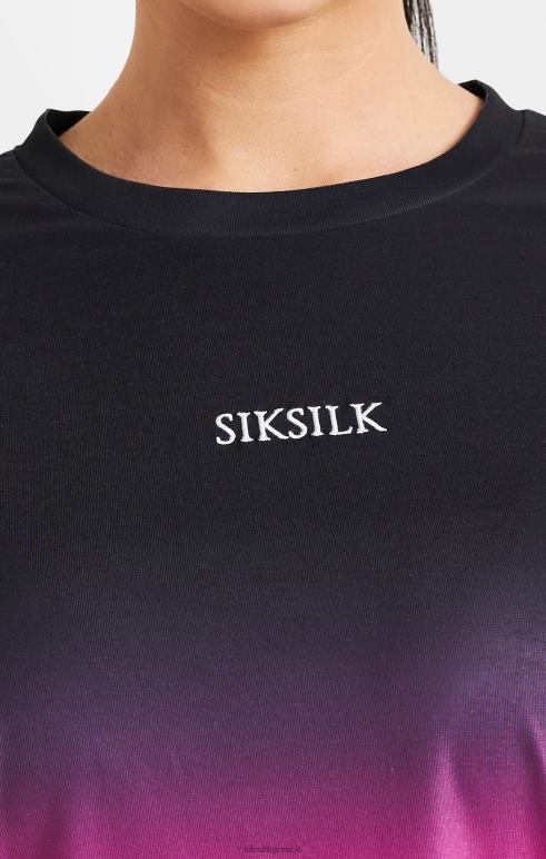 SikSilk ροζ fade t-shirt γυναίκες ενδύματα 48N8Z56