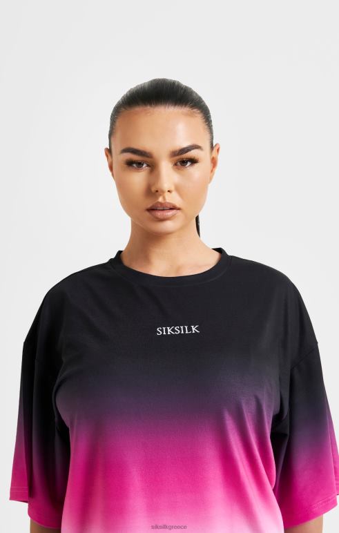 SikSilk ροζ fade t-shirt γυναίκες ενδύματα 48N8Z56