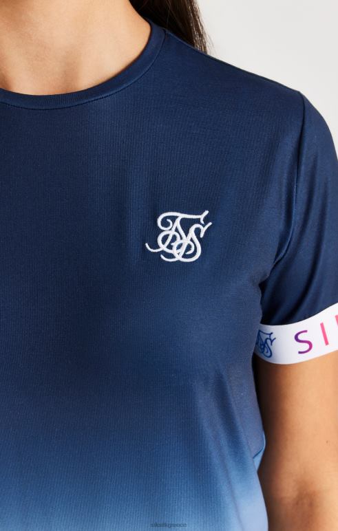 SikSilk Φόρεμα rainbow fade t-shirt - navy & white κορίτσια ενδύματα 48N8Z342