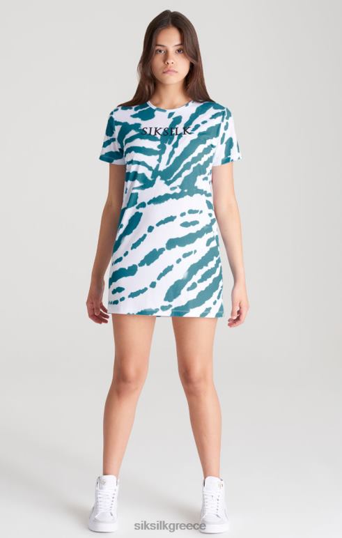 SikSilk φόρεμα t-shirt με λευκή γραβάτα κορίτσια ενδύματα 48N8Z343