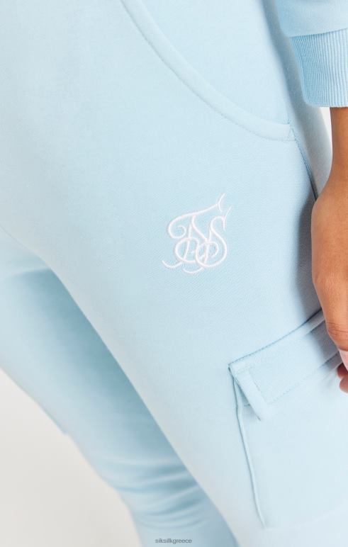SikSilk παντελόνι cargo με ταινία - μπλε κορίτσια ενδύματα 48N8Z352